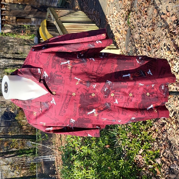 Men's Original Pat O'Brien's short sl cotton shirt, New Orleans, hurricane, sz L - Picture 1 of 14